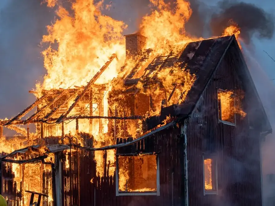 House fire in Fairfax County Virginia requiring immediate fire damage restoration