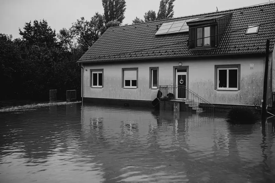 Suburban home in Fairfax County Virginia affected by water intrusion from storm flooding